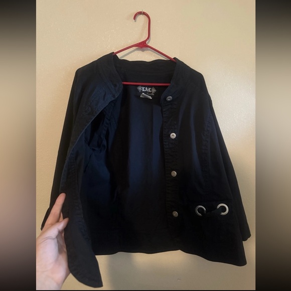 LAL Women’s Black Half Sleeve Blazer Dress Shirt Jacket 2X - Picture 5 of 5